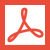 Icon mit PDF Logo